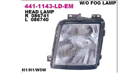 Фара передн лев с ЭК VW: LT 98-