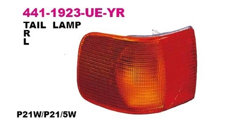 Фонарь задний лев (красно-жёлтый) AUDI: 100 90-94