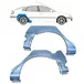 Арка крыла задн лев TOYOTA: AVENSIS 1997-2003 4/5дв