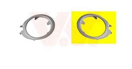 Решетка бампера грунт передн лев AUDI A4  2005-2008 (ободок)