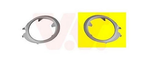 Решетка бампера грунт передн лев AUDI A4  2005-2008 (ободок)