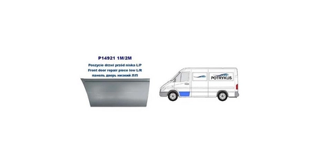 VW LT 96-06 Панель пер. Дв. Ниж. Часть L 30см (Польша)