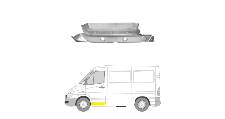 VW LT 96-06 Ступень в сборе L с внутренним порогом ( Рotrykus )