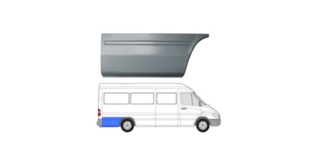 VW LT 96-06 Задняя часть зад. арки R ( дл.база/2900см)