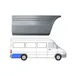 VW LT 96-06 Задняя часть зад. арки R ( дл.база/2900см)
