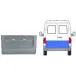 VW LT 96-06 Панель зад. Дв. высокая L 50cm. ( Польша )