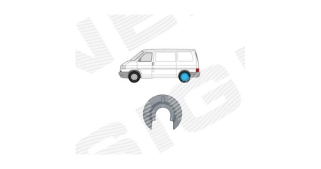 Кожух тормозного диска зад лев=прав VW: Т4 09.1990-1997 (ОЦИНКОВАНО!) (Страна производства: Польша)