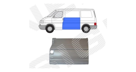 Панель кузова левый боковая 95 cm к окну VW: T4 90-03 (ОЦИНКОВАНО!) (Страна производства: Польша)
