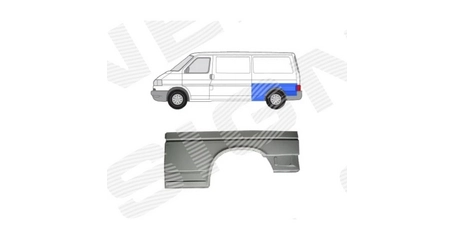 Крыло задн лев (длинная база) VW: Т4 90-97 (ОЦИНКОВАНО!) (Страна производства: Польша)