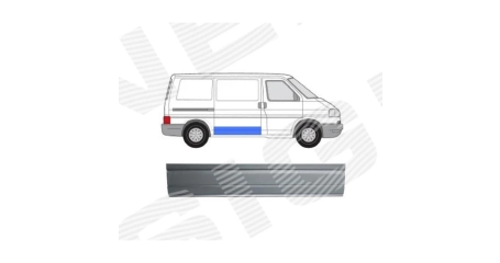 VW Transporter T4 90-96 Панель бок. Дв.ниж.часть 26 см ( Польша )