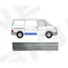 Панель кузова дверь боковая низкий 24 cm VW: T4 90-03 (ОЦИНКОВАНО!) (Страна производства: Польша)