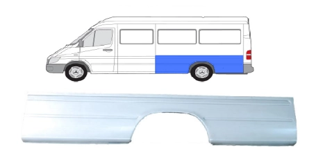 VW LT 96-06 Задняя арка L 1/2 длин-я база 2900мм.