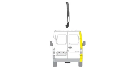 VW LT 96-06 Задний угол под фонарь R (До Крыши)