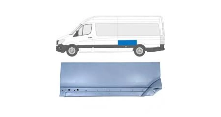 Crafter 06-18 Передняя верх.часть зад. арки L Long- 4300/4700mm.
