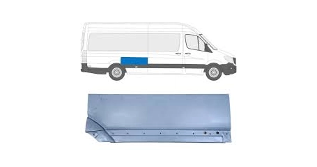 Crafter 06-18 Передняя верх.часть зад. арки R Long- 4300/4700mm.