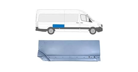 Crafter 06-18 Передняя верх.часть зад. арки R Long- 4300/4700mm.